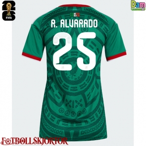Mexiko Roberto Alvarado #25 Hemmatröja Dam VM 2026 Kortärmad